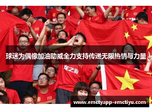 球迷为偶像加油助威全力支持传递无限热情与力量